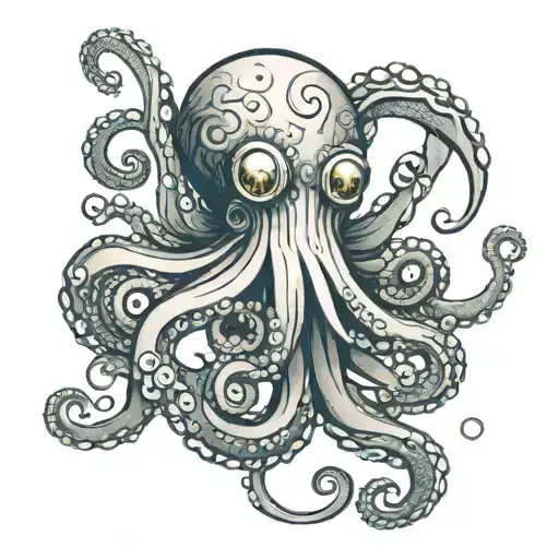 Octopus With Eyeballs Instead Of Suction Cups