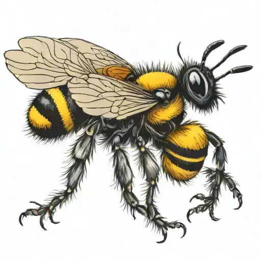 Bumble Bee With Chicken Legs