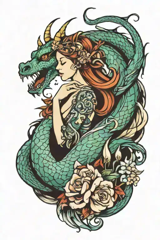 Virgo And Dragon