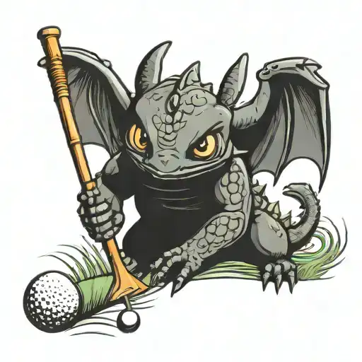 Toothless Playing Golf
