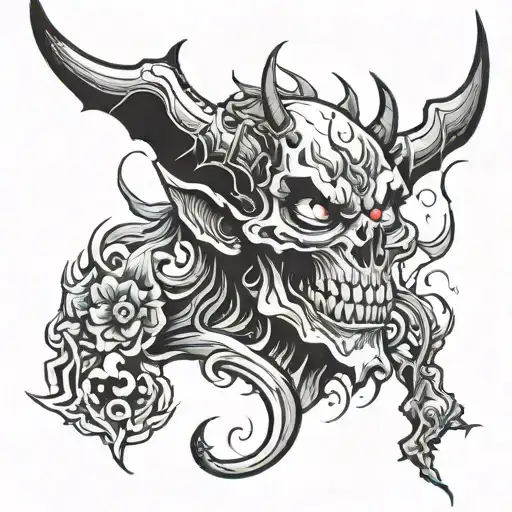 Pain And Demon In Suffering