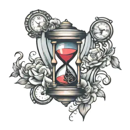 Hourglass With The Inscription Life Is Cyclical