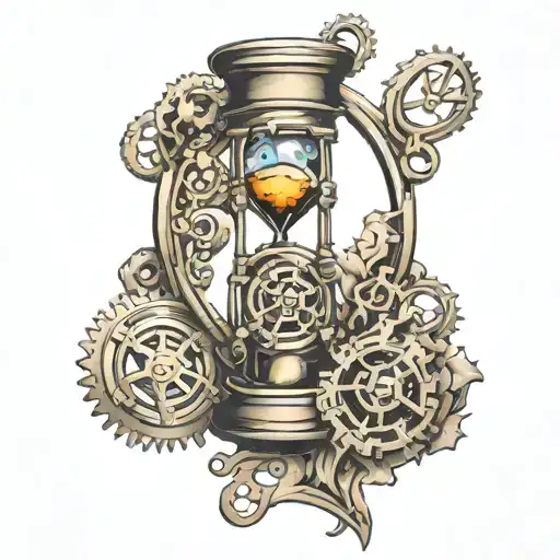 Hourglass With Gears