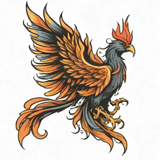 Phoenix Rising From Ashes