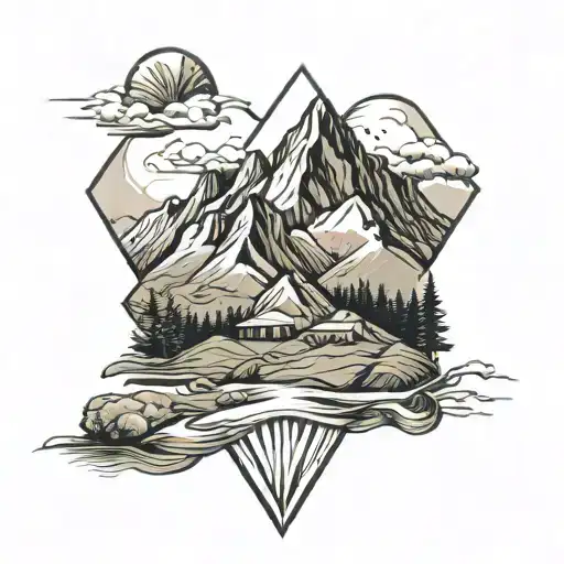 Scottish Mountains With An Four In Front Of Mountains