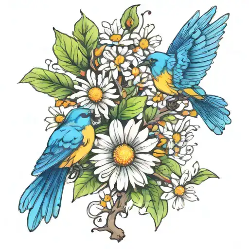 Daisy Bluebird Tree