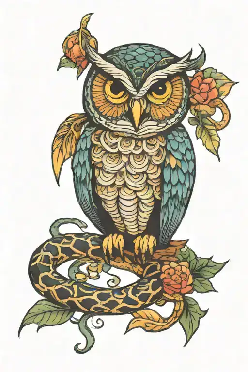 Owl And Snake Wrapping