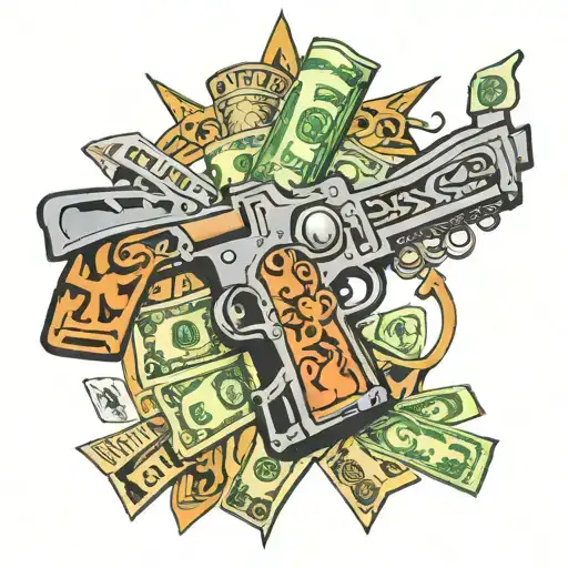 Dollar Guns Money Drugs
