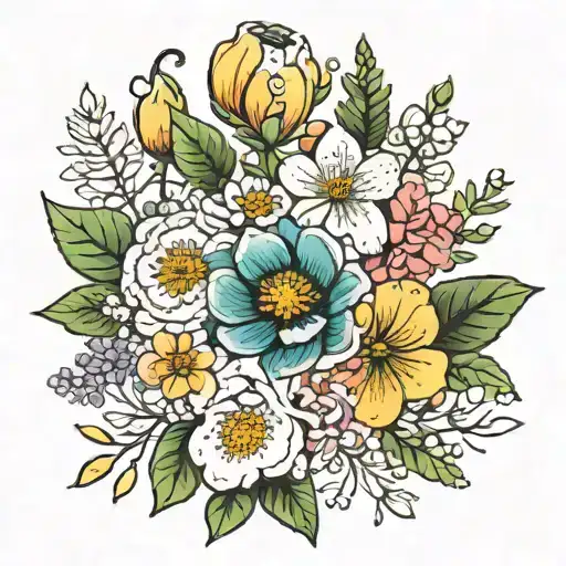 Birth Flower Bouquet