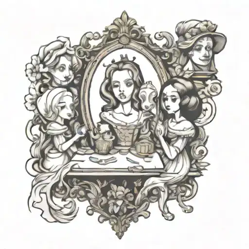 Las Meninas Line Drawing