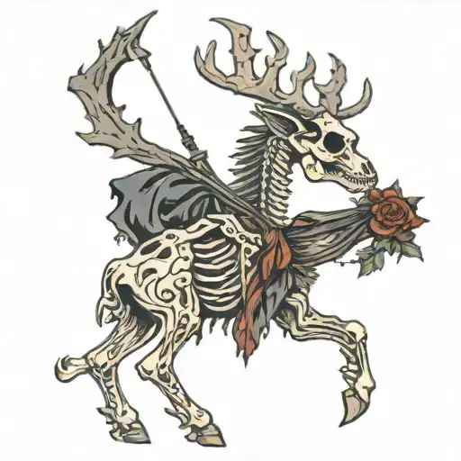 Skeleton Bow Hunting A Skeleton Deer
