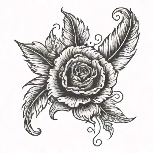 Poppy Rose Feather Transforming