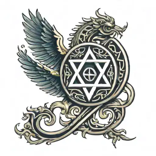 Hebrew Talisman Of Protection Symbol