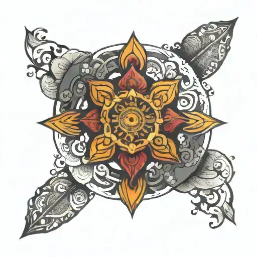 Karma Chakra With Mandala