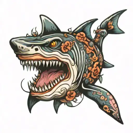 Neo-traditional Shark