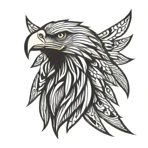Eagle Tribal Geometric