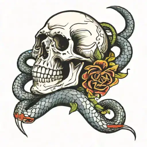 Skull And Snake