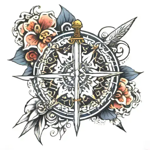 Mandala With A Sword