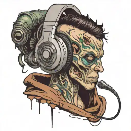 Man Gives Headphones To Alien