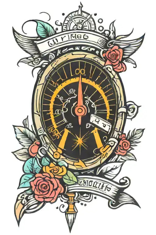 Neon Color Speedometer