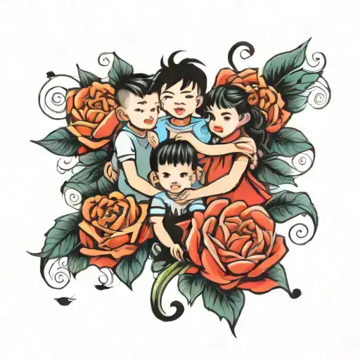 4 Kids 3 Boys 1 Girl