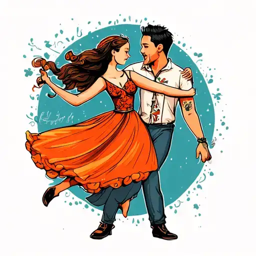 Dad Daughter Dancing Together