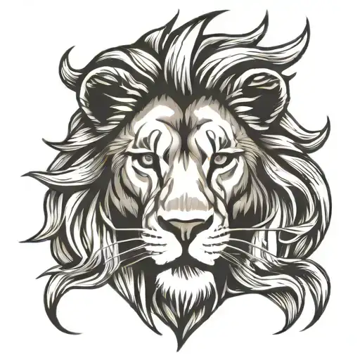 Lion Of Judah On Right Chest