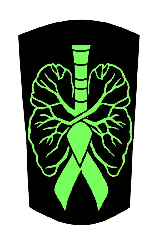 Lung Cancer Symbol