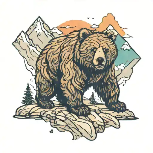 Michael The Bear Child Son Mountains Freedom