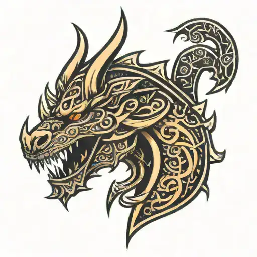 Viking Dragon Symbol