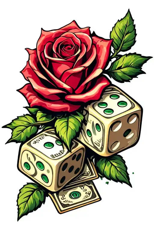 Dice Cars Road Money Rose