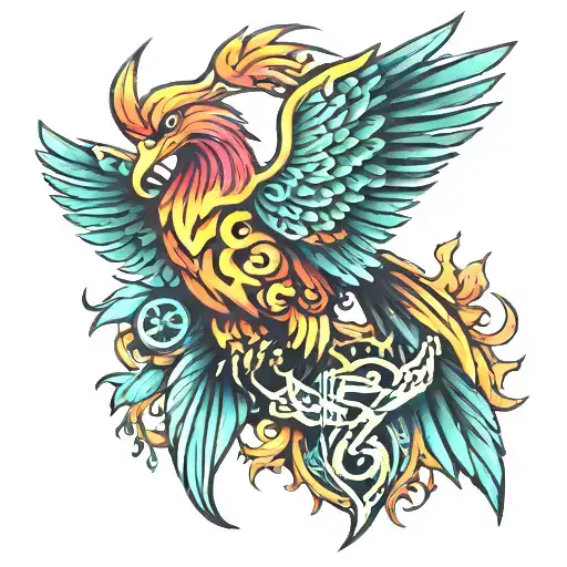 Phoenix With The Number 57