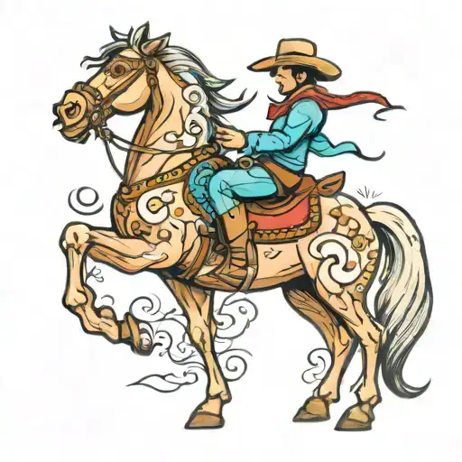 Gay Cowboy On Horse