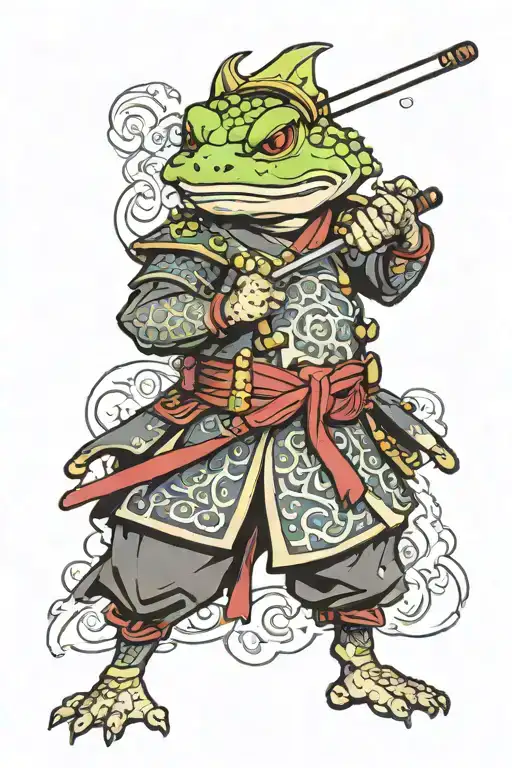 Samurai Toad Design