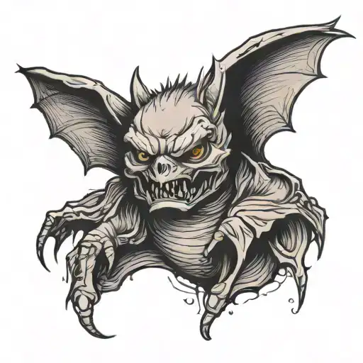 Bat Hand Tattoo Coverup