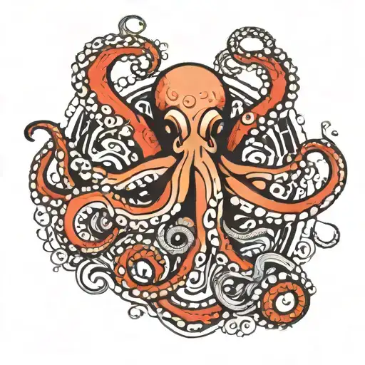 Compas And Octopus Wrapped