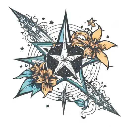 Libra Star Constellation With Shooting Star