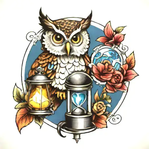 Owl And Hourglass