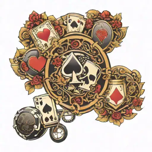 Carts Of Poker With Names Of Mi Mum Dad And Sister