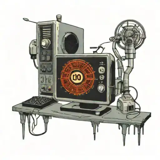 Computer Monitor Displaying Binary Date 05 16 11