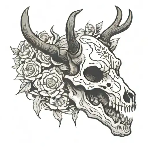 Deer Skull Face