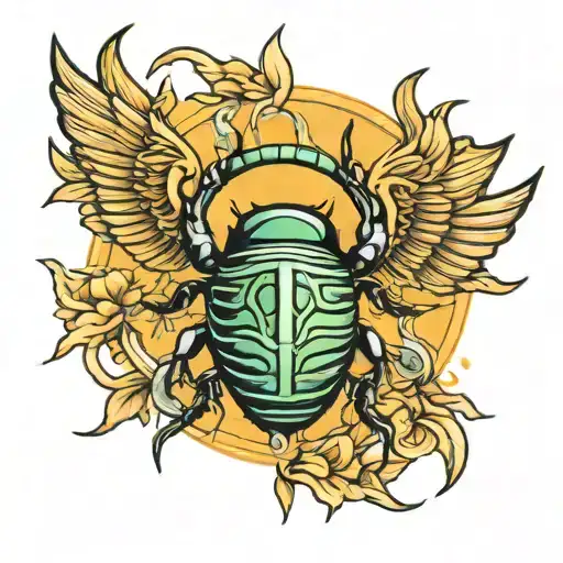 Scarab Holding The Sun