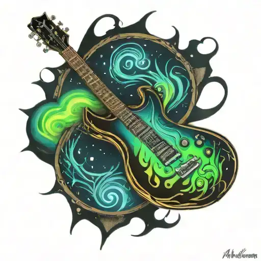 311 Guitar Aurora Borealis Merging