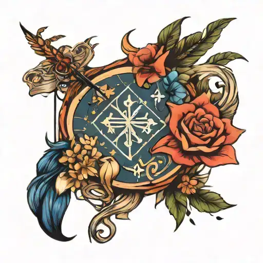 Virgo And Sagittarius Sign Intertwined