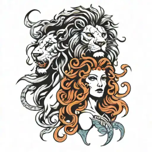 Medusa And Lion