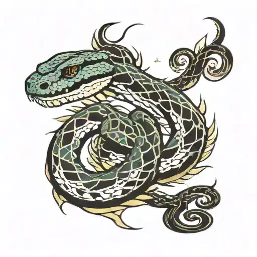 Snake Over Leg Sleeve