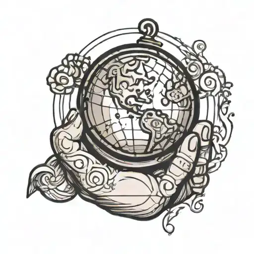Person Holding A Yoyo Shaped Globe
