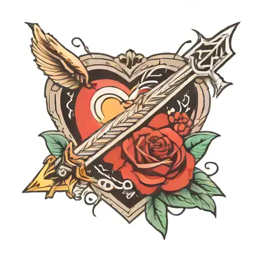 Love And Arrow Piercing