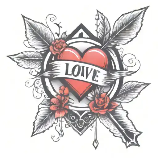 Love And Arrow Piercing