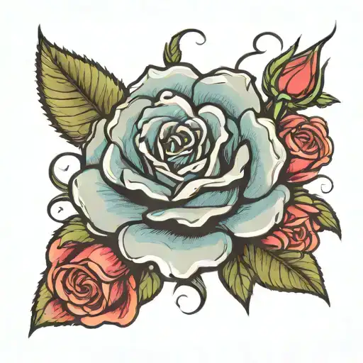 A Rose With Happy Happy Happy As The Stem